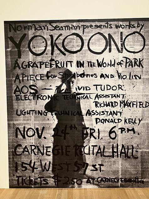Agnès visite l'expo Yoko Ono à Londres